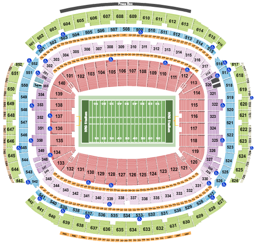 NRG Stadium Seating Chart: Football Row
