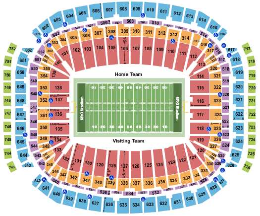 Houston Texans Seating Chart With Seat Numbers