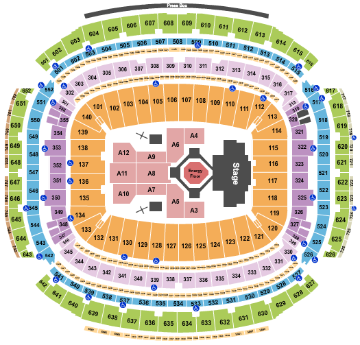 NRG Stadium Seating Chart: Kendrick Lamar