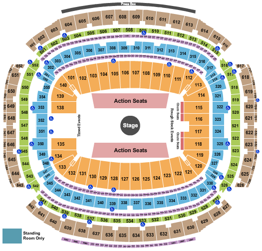 NRG Stadium Seating Chart: Rodeo 2