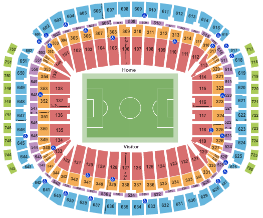 NRG Stadium Seating Chart: Soccer
