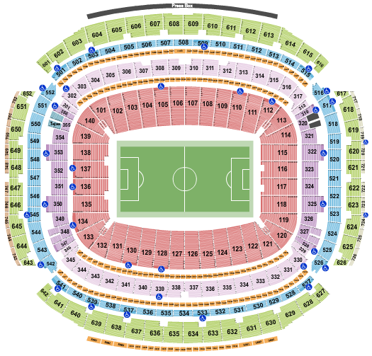NRG Stadium Seating Chart: Soccer