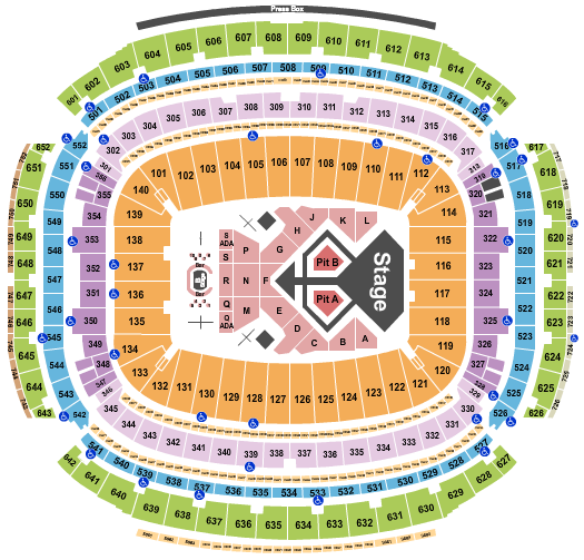 NRG Stadium Seating Chart: Usher