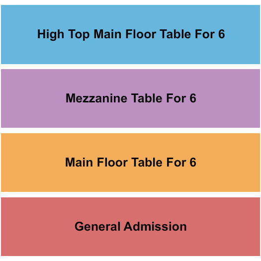 NV Music Hall Seating Chart: GA & Tables