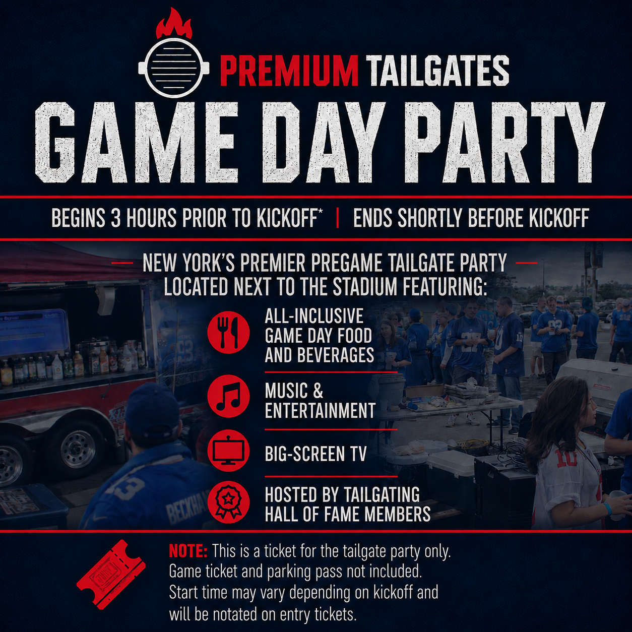 Premium Tailgate Tent - NY Seating Chart: Premium Tailgate - NavyArmy