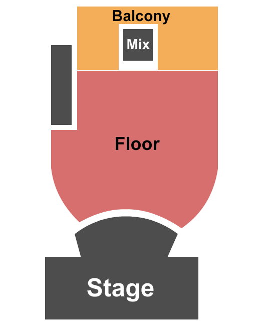 Napa Music Hall Seating Chart: GA Floor & Balcony
