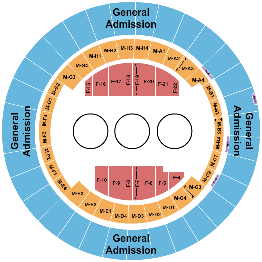 Nashville Municipal Auditorium Seating Chart: Circus Upper GA