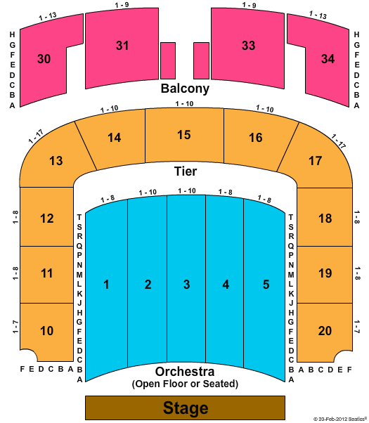 Tpac Andrew Jackson Seating Chart