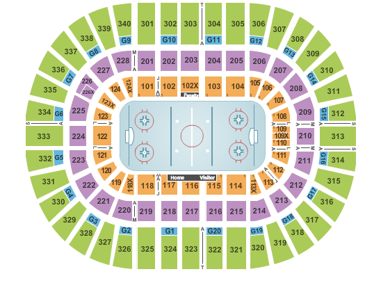 The New Coliseum Seating Chart: Hockey
