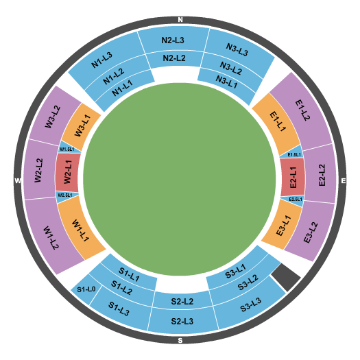 Nassau County International Cricket Stadium Seating Chart