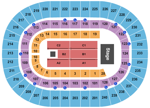 Nassau Veterans Memorial Coliseum Seating Chart: Endstage 3