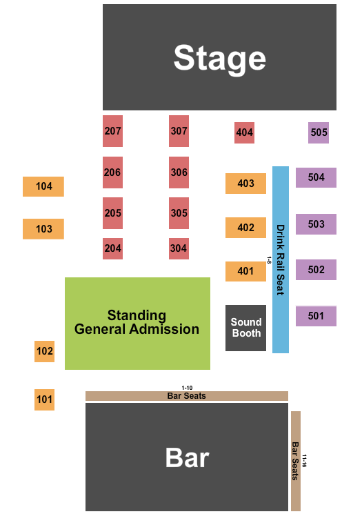 Natalie's Grandview Seating Chart: Tables 2