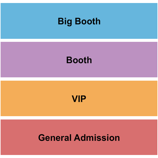 Nate Jackson's Super Funny Comedy Club Seating Chart: Endstage 2