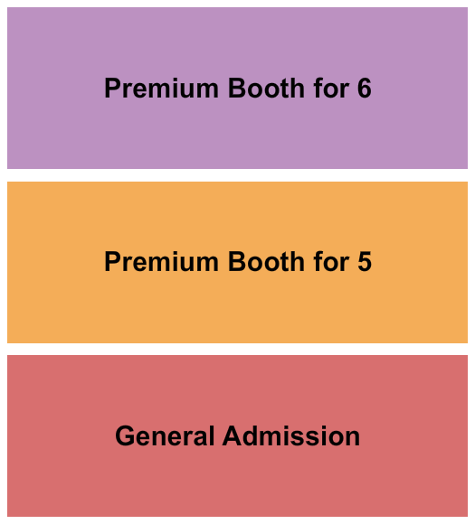 Nate Jackson's Super Funny Comedy Club Seating Chart: GA & Booth5/6