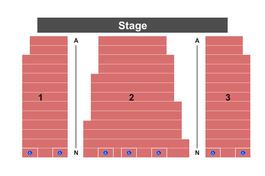 Nathan Manilow Theatre in Freedom Hall Map