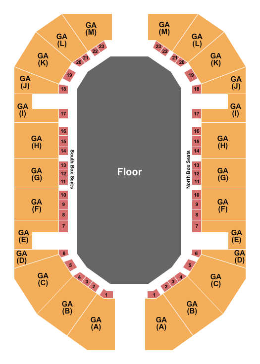 National Cattle Congress Seating Chart: Rodeo