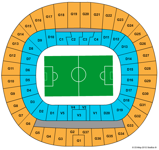 National Stadium - Warsaw Map