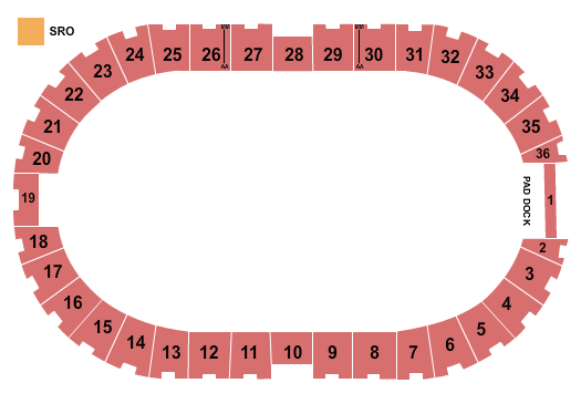 Events Center at National Western Complex Seating Chart: End Stage