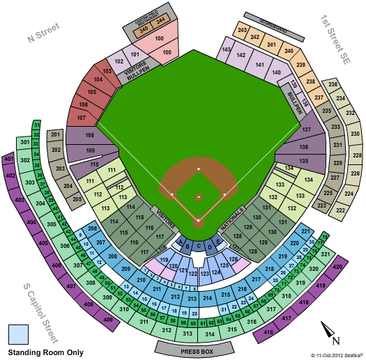 Nationals Park Seating Chart
