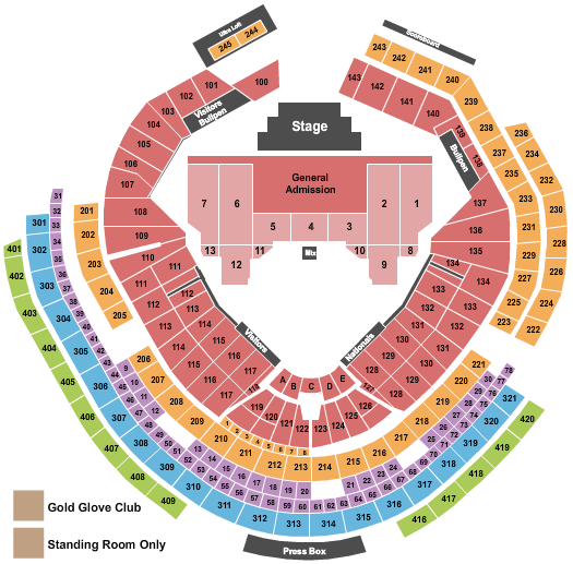 Nationals Park Seating Chart: Bruce Springsteen 2