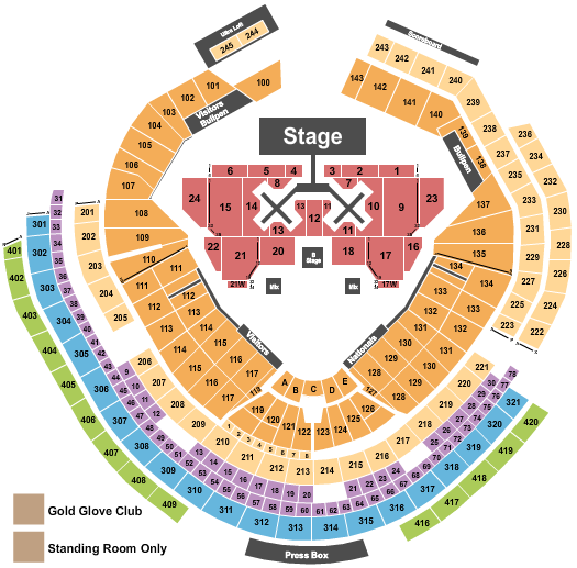 Nationals Park Seating Chart: Chris Brown