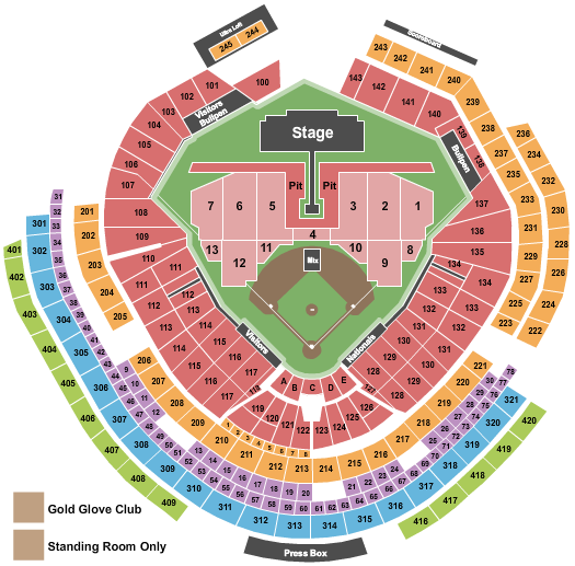 Nationals Park Seating Chart: Green Day
