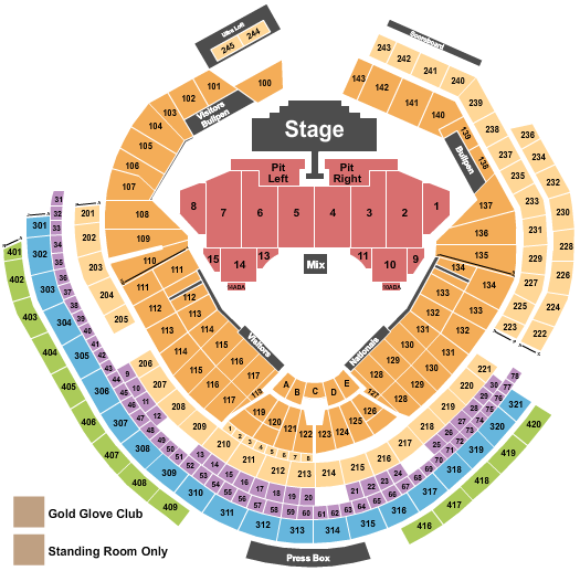 Nationals Park Seating Chart: Luke Bryan