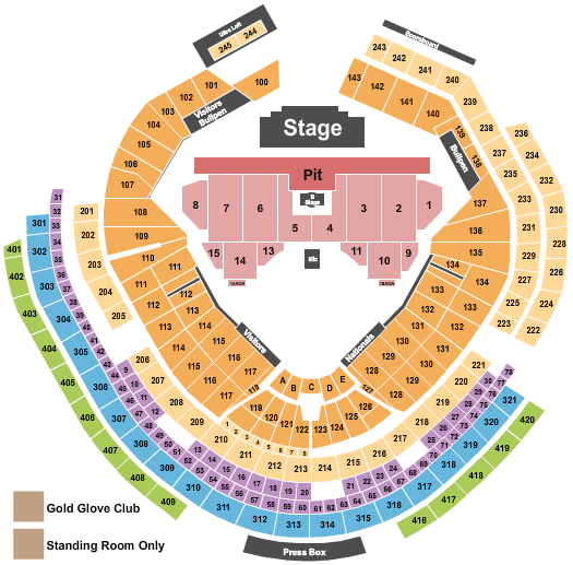 Nationals Park Seating Chart: My Chemical Romance