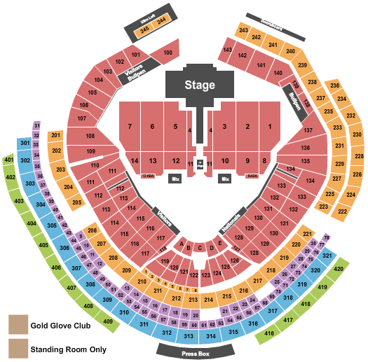 Nationals Park Seating Chart: Shakira