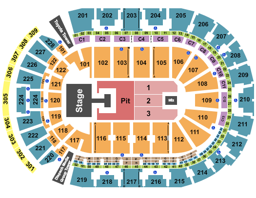 Nationwide Arena Seating Chart: Demi Lovato