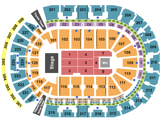 Nationwide Arena Seating Chart: Endstage 6