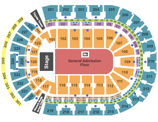 Nationwide Arena Seating Chart: Endstage GA Floor 2