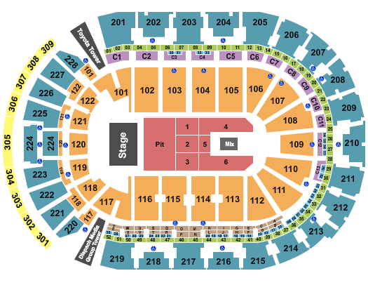 Nationwide Arena Seating Chart: Endstage Pit