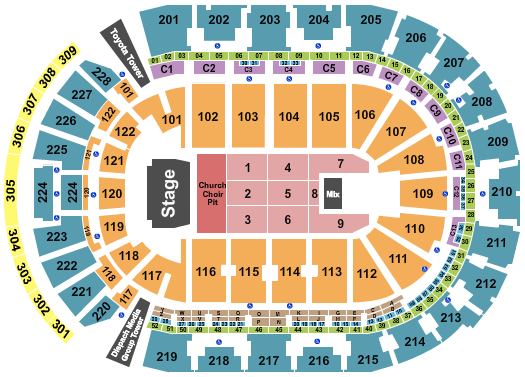 Nationwide Arena Seating Chart: Eric Church 1