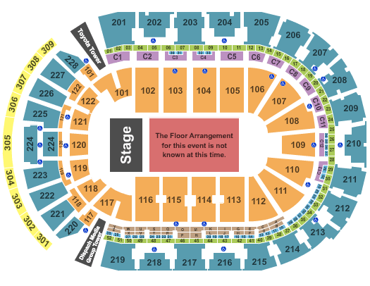 Nationwide Arena Seating Chart: Generic Floor