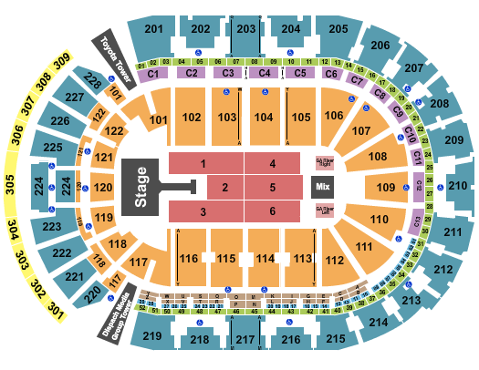 Nationwide Arena Seating Chart: Jonas Brothers 1