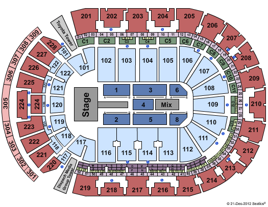Nationwide Arena Seating Chart