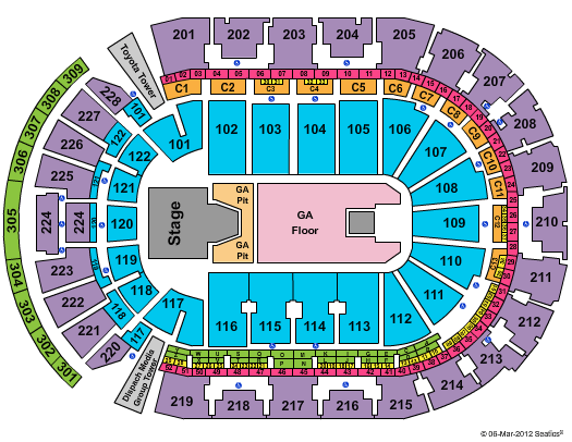 Nationwide Arena Seating Chart