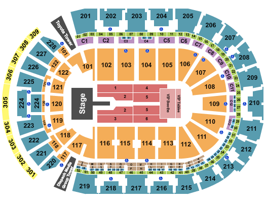 Nationwide Arena Seating Chart: Mary J. Blige