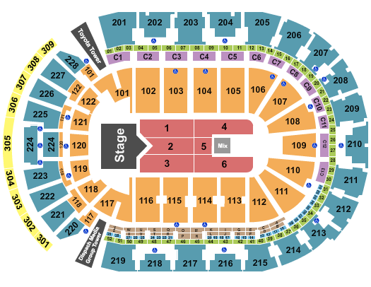 Nationwide Arena Seating Chart: Rascal Flatts 2