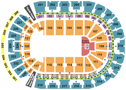 Nationwide Arena Seating Chart: Rodeo