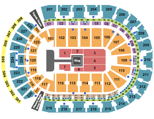 Nationwide Arena Seating Chart: WWE