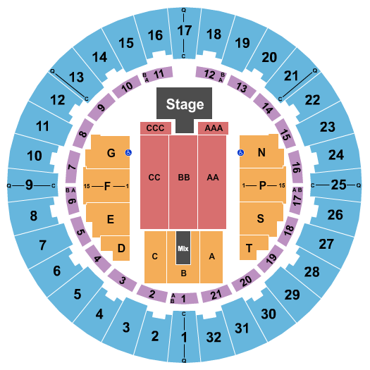 Neal S. Blaisdell Center - Arena Seating Chart: Andrew Schulz