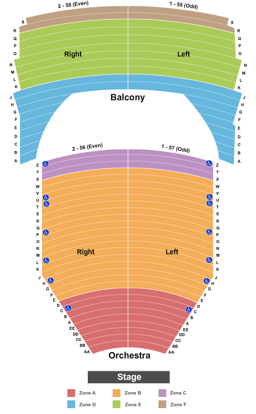 neal blaisdell seating chart concert hall - Part.tscoreks.org