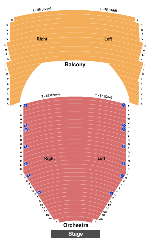 Neal S. Blaisdell Center Seating Chart