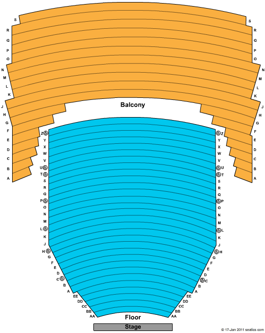 Neal S. Blaisdell Center Seating Chart