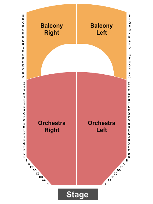 Neal S. Blaisdell Center Seating Chart: Endstage