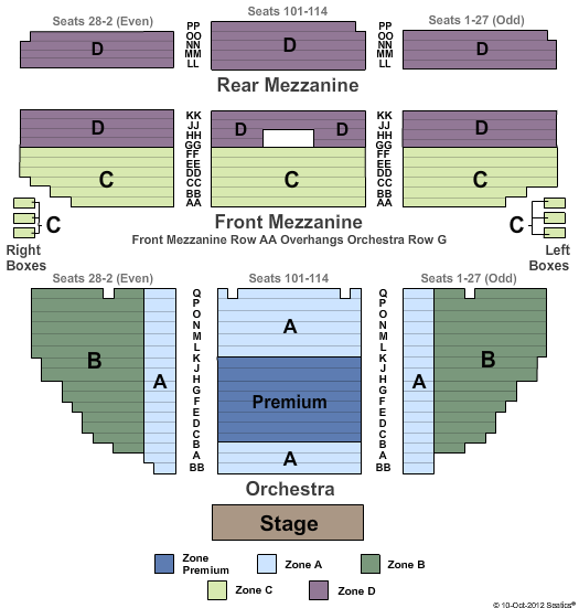 Nederlander Theatre Seating Chart