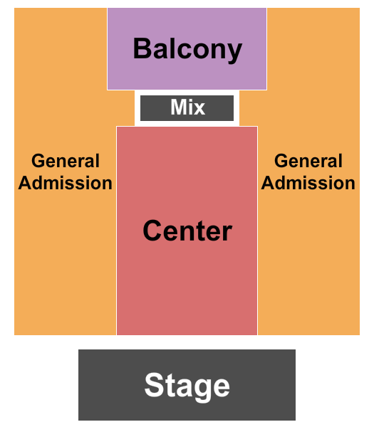 Neighborhood Theatre Seating Chart: Endstage RSV/GA Sides