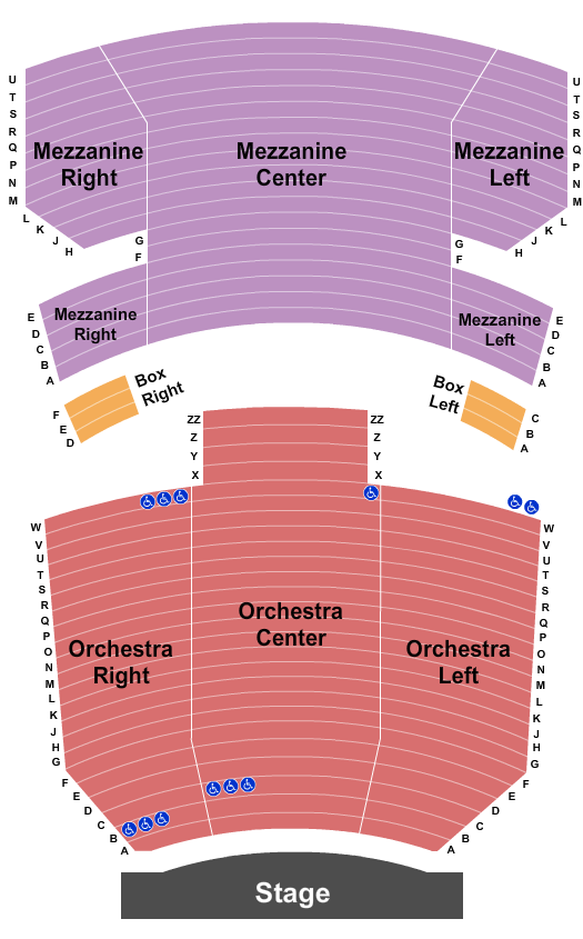 Neil Simon Theatre Seating Chart: Endstage 2